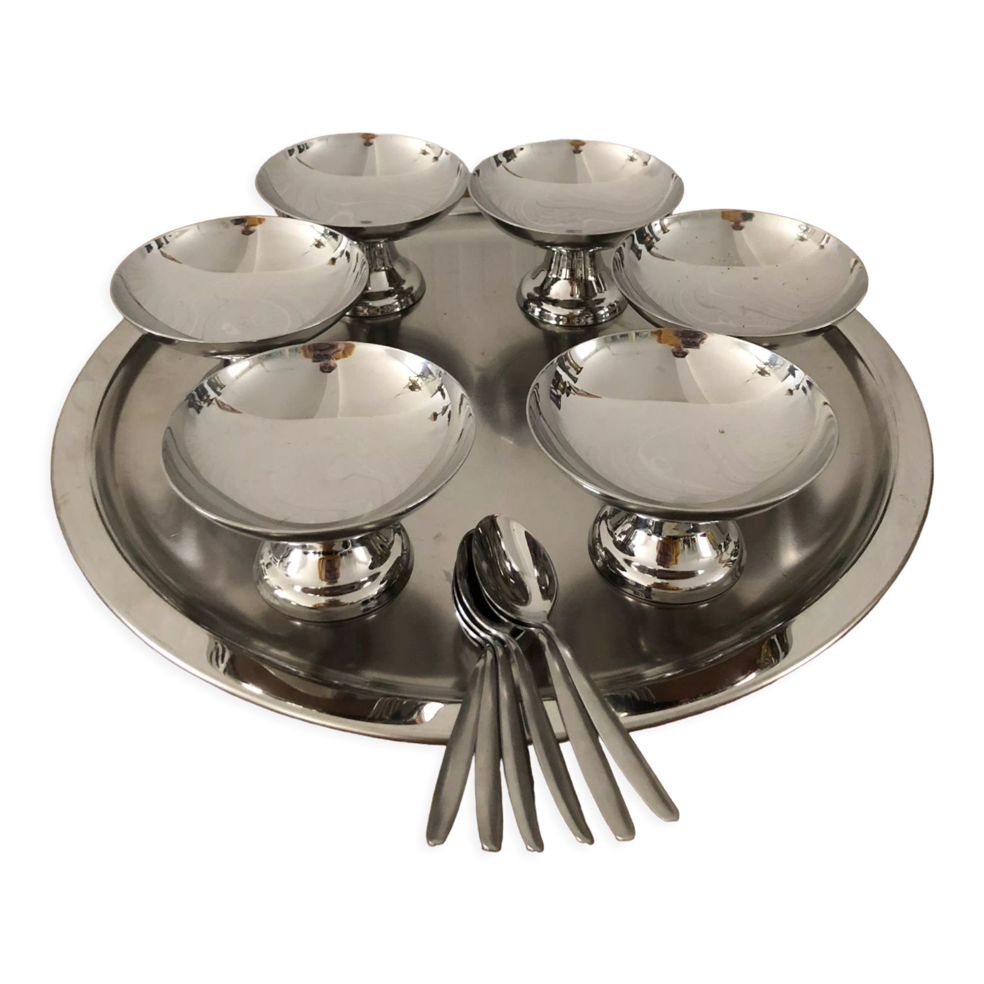 Guy Degrenne stainless steel ice set