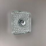 Large glass "bubble" sconces 1970s wall light by Peill & Putzler, Germany