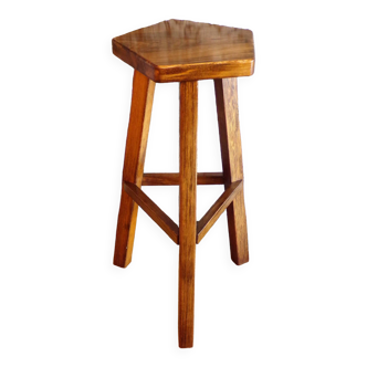 Brutaliset high stool in elm