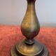 Vintage brass lamp. Black lampshade.