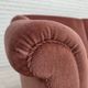 1960s, Danish 2-seater sofa, original pink furniture velour.