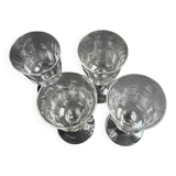4 Verres Baccarat service Chaulnes - XIXème
