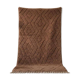 Handmade pure wool rug, brown, size 150/250 cm.