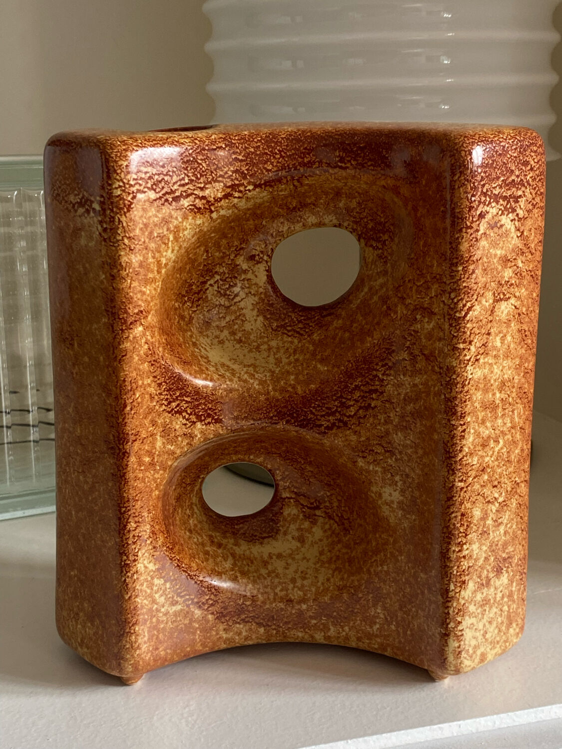 Ceramic vase Roberto Rigon Bertoncello Italy 60s