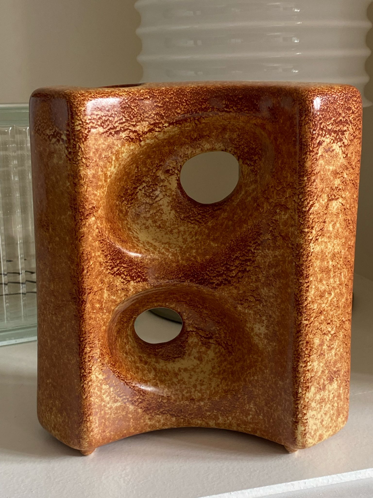 Vase en céramique Roberto Rigon Bertoncello Italie années 60
