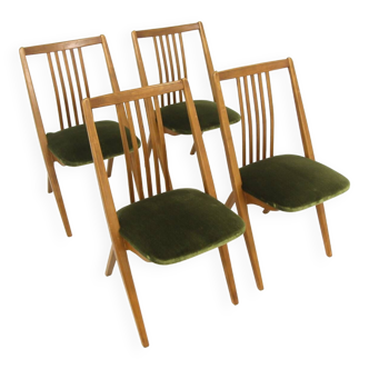 Set of 4 Scandinavian "Stand In" Svante Skogh chairs, Sweden, 1960
