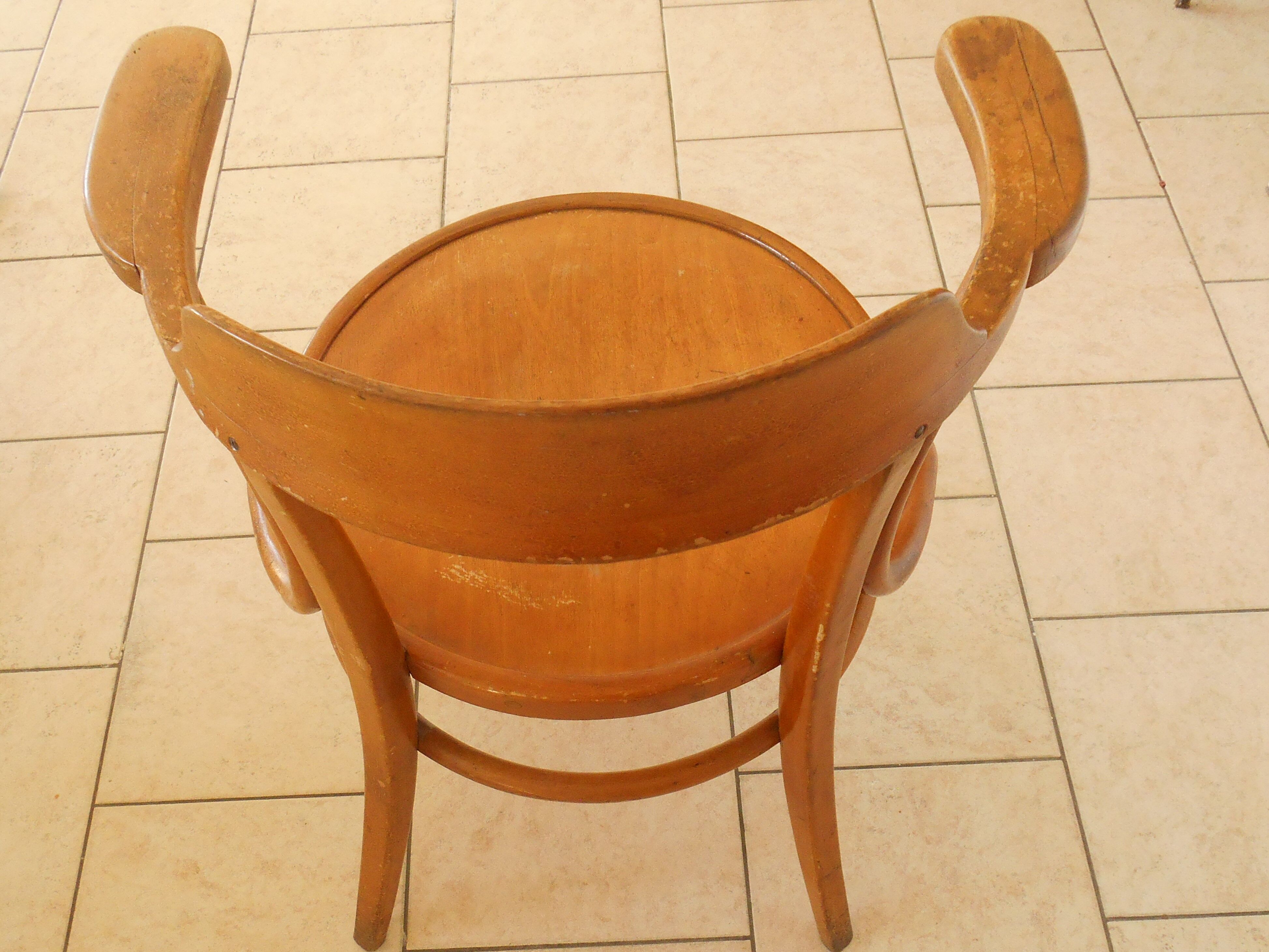 Fauteuil de bureau en hêtre clair