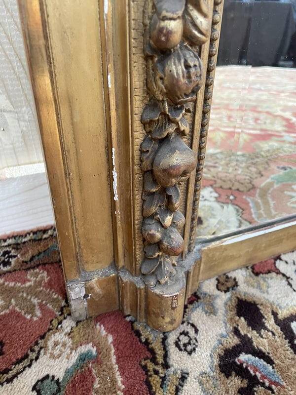 Miroir - Trumeau style Louis XVI époque  Napoléon III