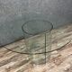 Table a manger en verre translucide  1970
