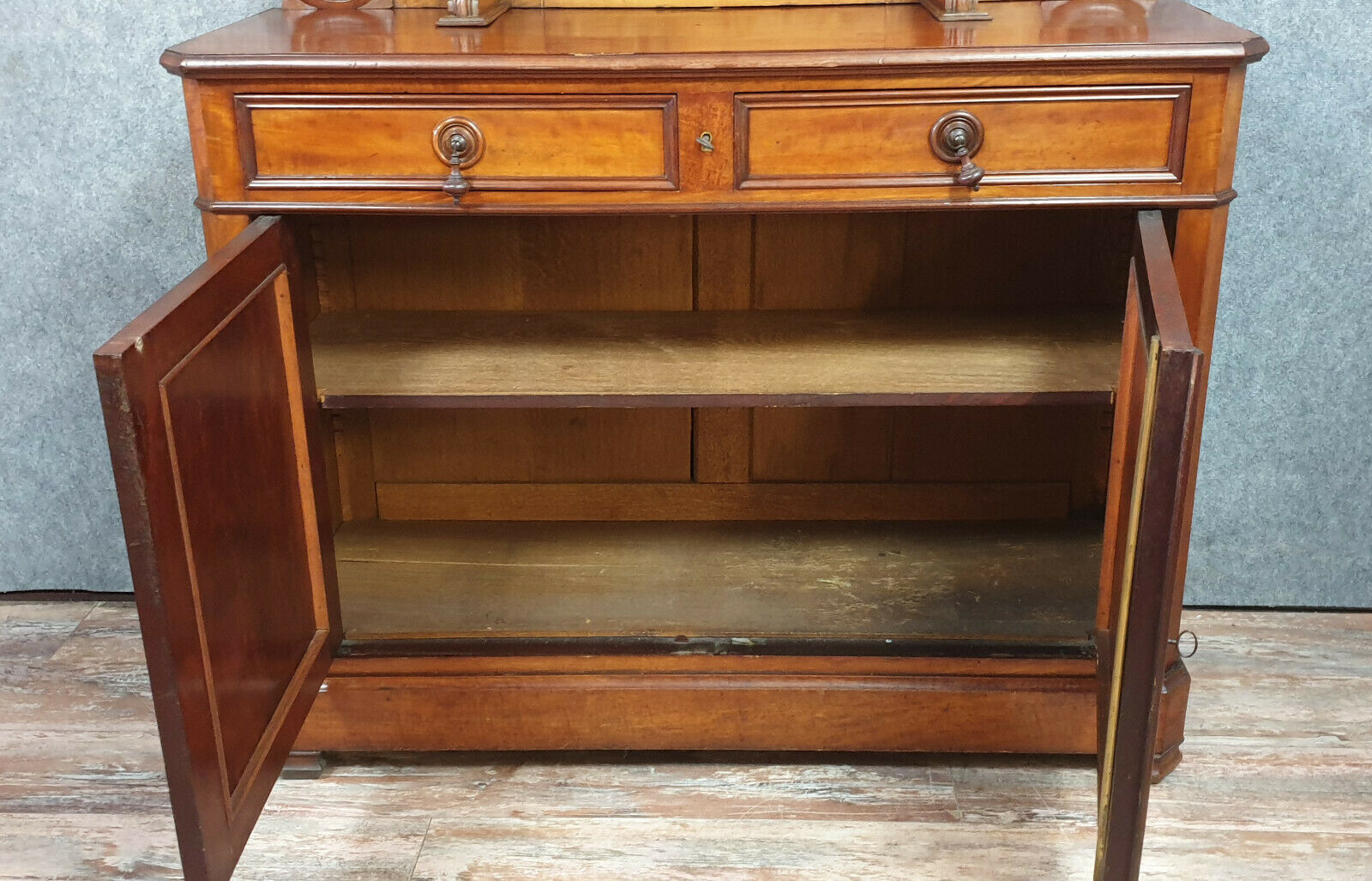 Buffet Saint Hubert of napoleon III period in mahogany
