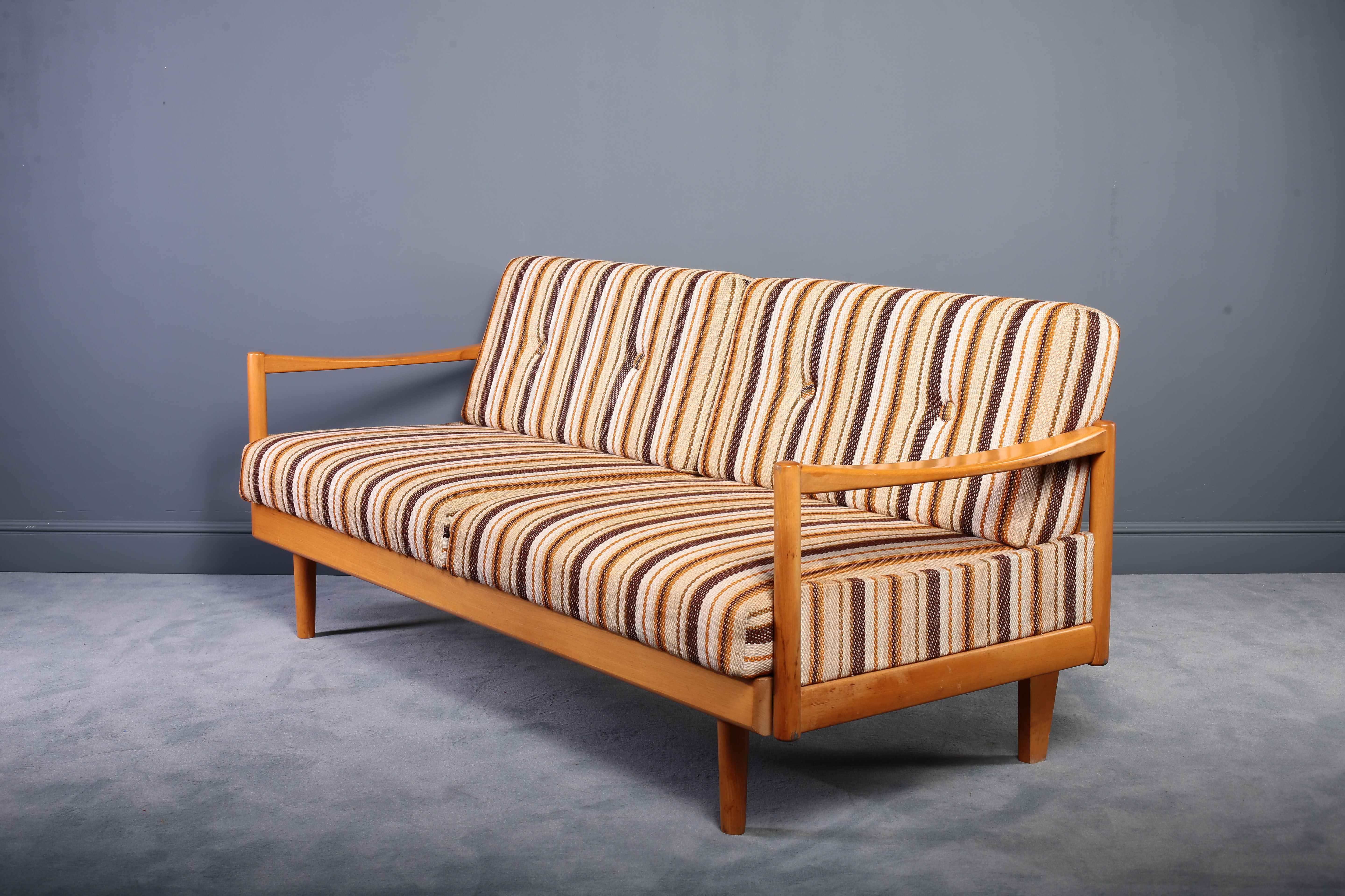 Oak wood butterfly daybed sofa 60s