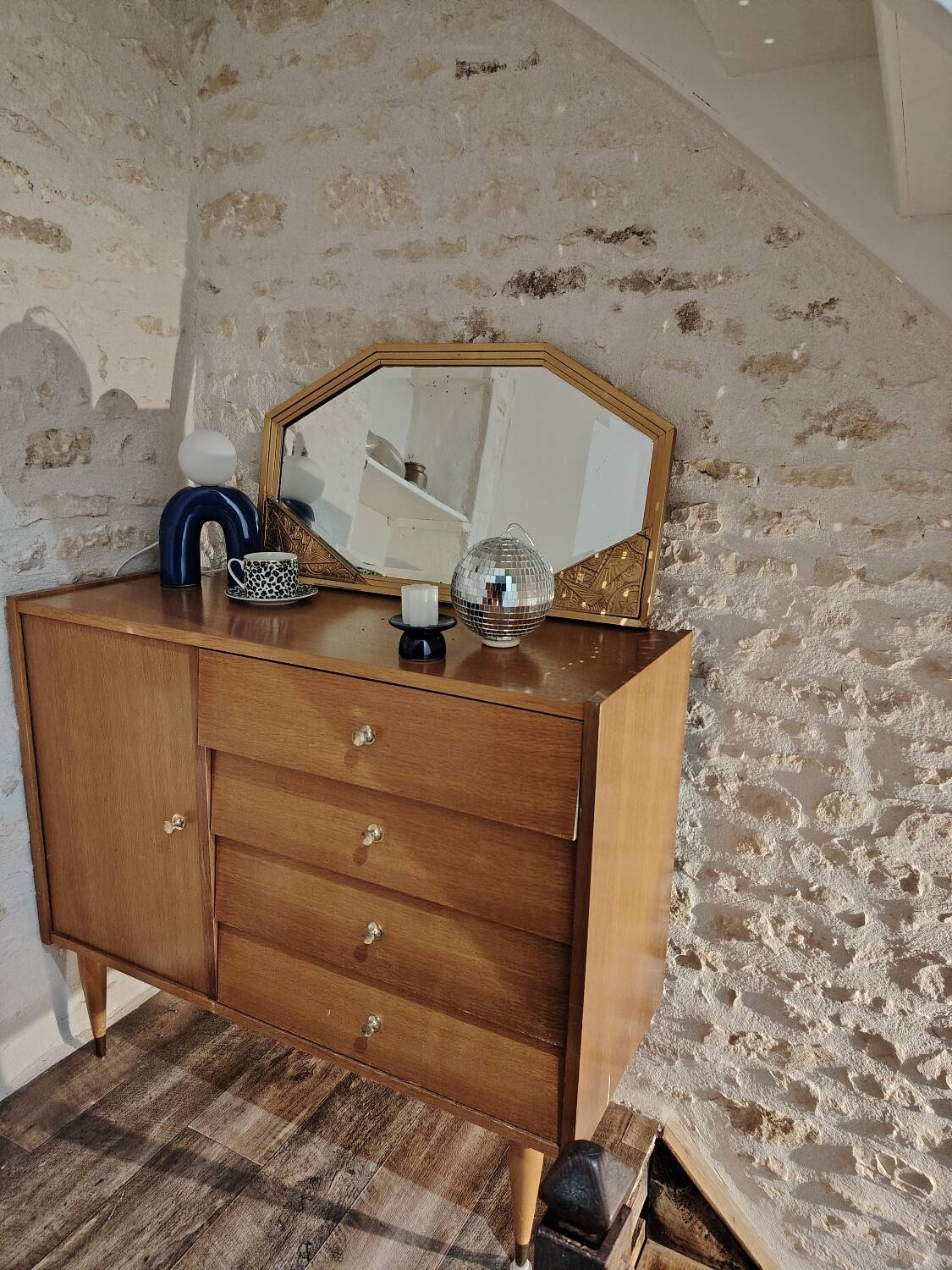 Commode asymétrique 70's