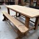 Mid-20th century oak farmhouse table