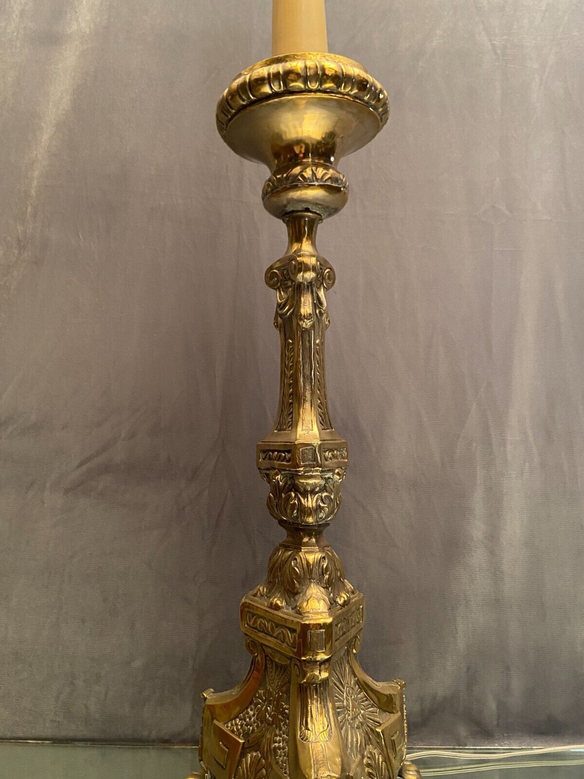 Period picnic Regency brass mounted with electricity