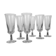 Champagne flutes x6