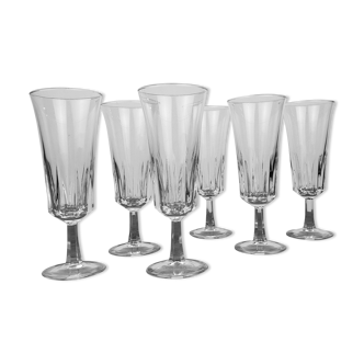 Champagne flutes x6