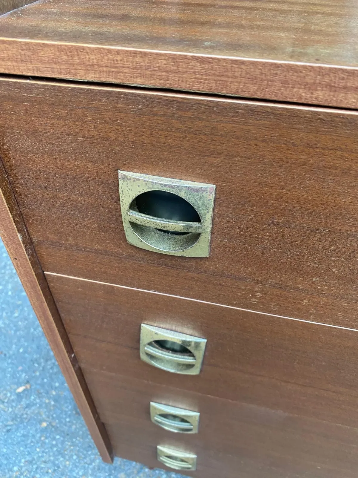 Mid-Century Scandinavian wooden chest of drawers 1960