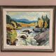 Original Swedish Oil on Panel – “Landscape With Water” by B. Lundqvist – Vintage & Framed – 56 × 48 cm (22" × 18.8")