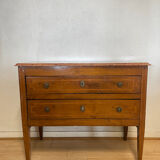 Louis XVI Chest of Drawers in Walnut and Marquetry