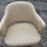 Pair of vintage swivel armchairs design xxeme