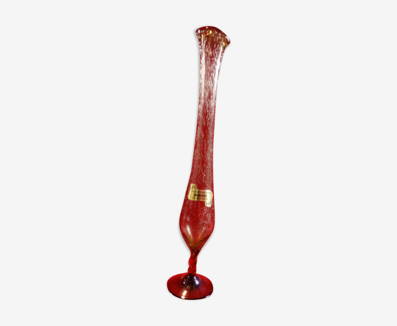 Vase en verre souflé
