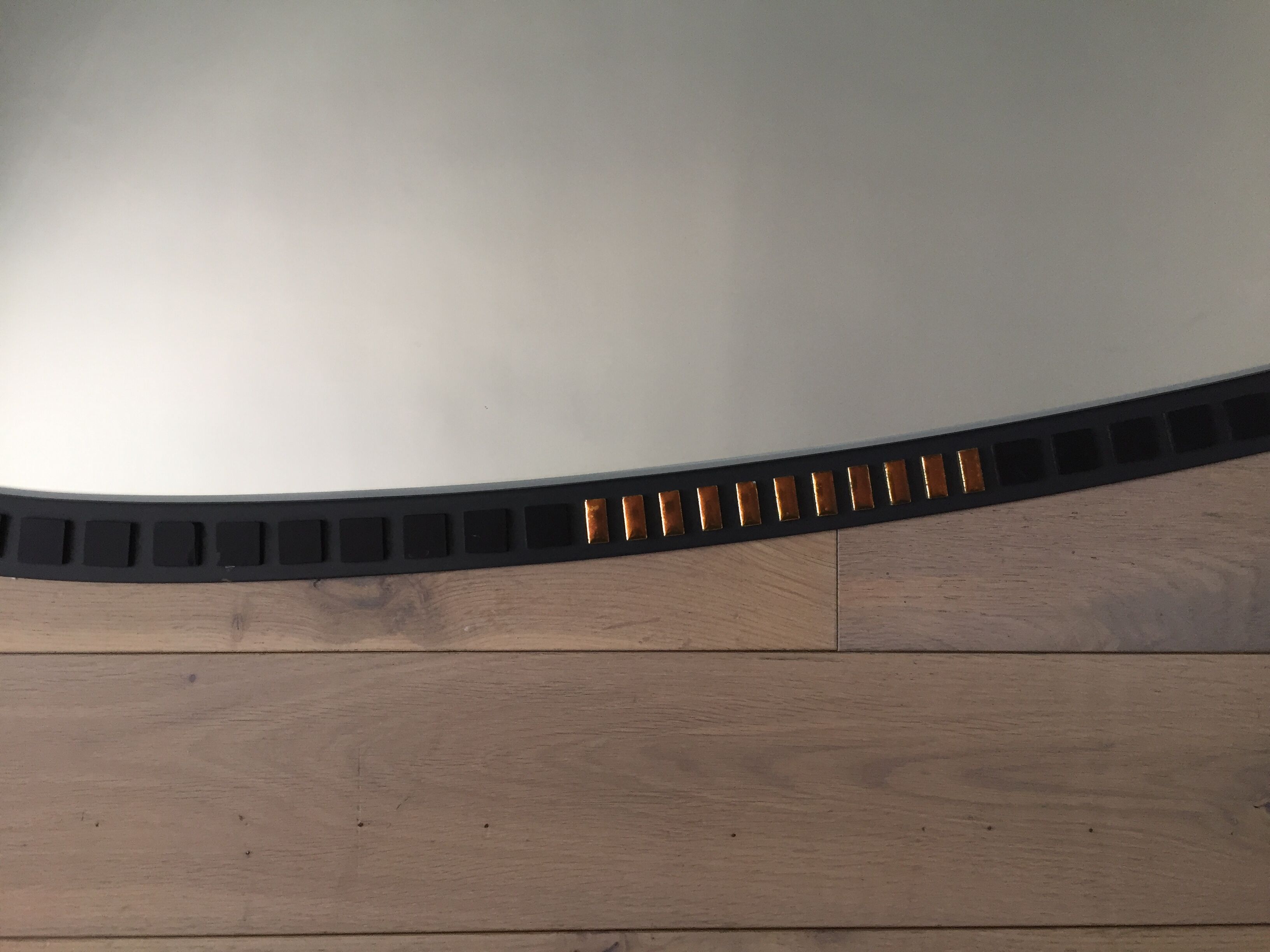 Oval mirror, Maison Duro Belgium 1966 - 96.5x54cm