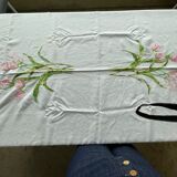 Nappe vintage brodée main