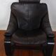 Pair of Scandinavian armchairs and footrests