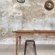 Table de ferme vintage en bois brut