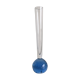 Vintage fine soliflore glass vase with blue ball in bubbled glass Murano at the base