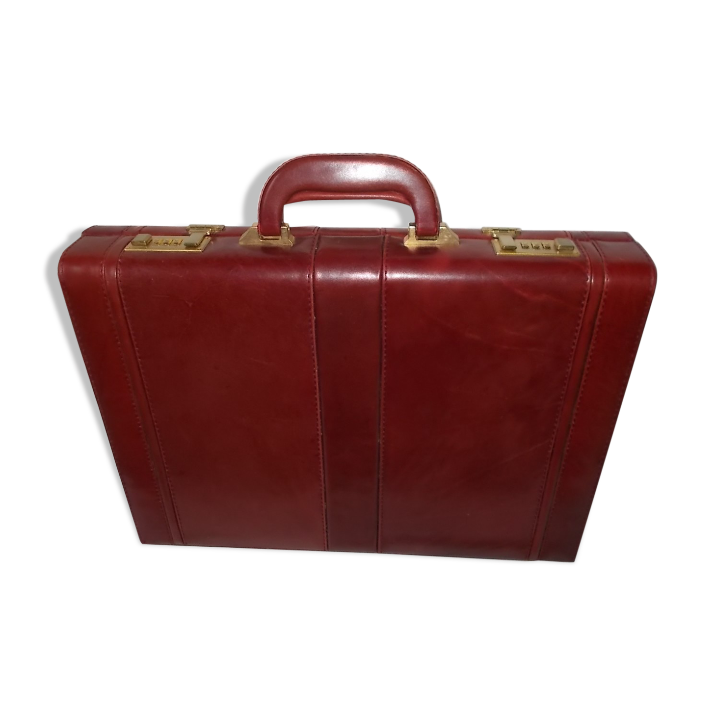 Leather briefcase-case