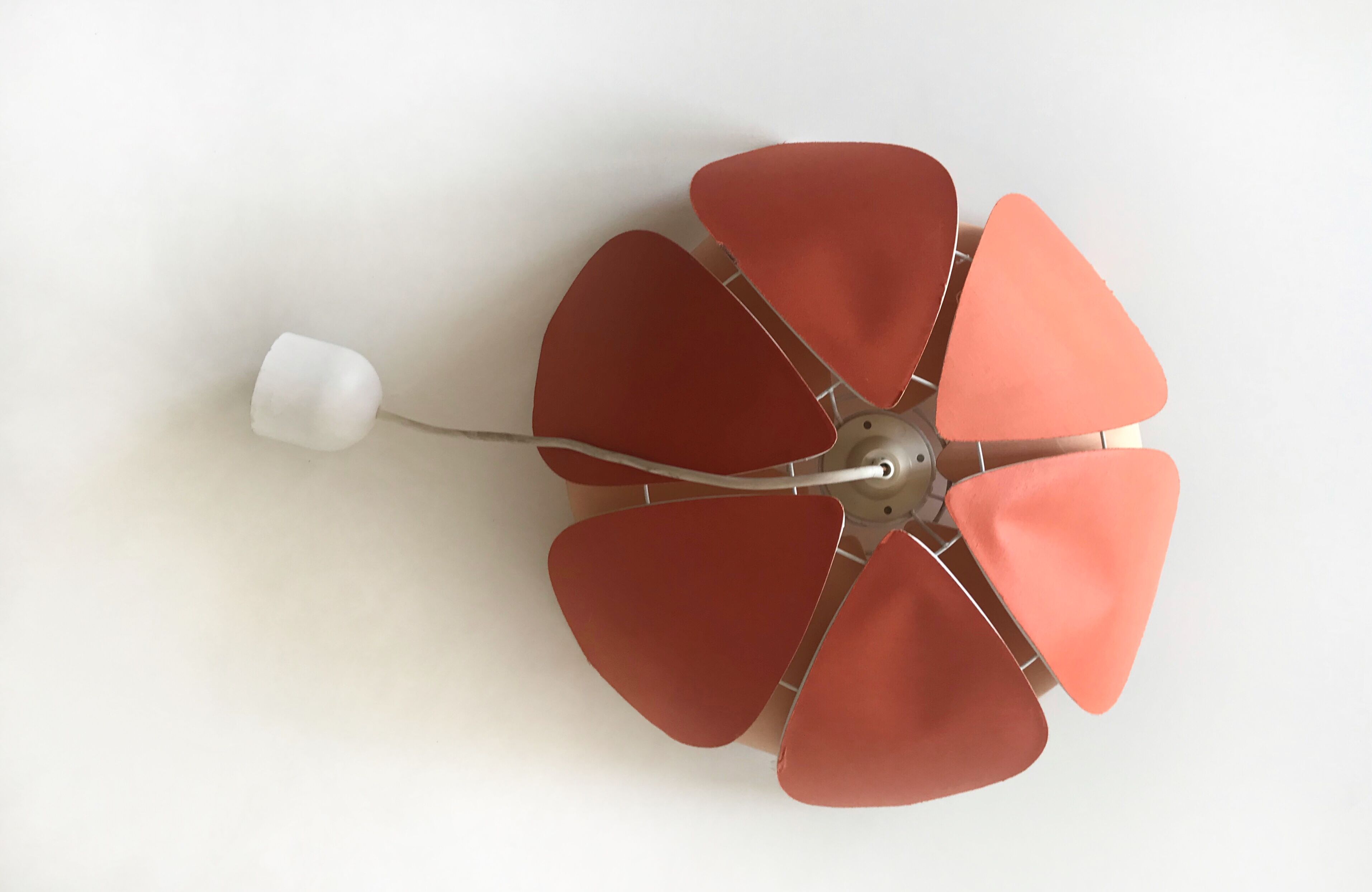 Flower hanging lamp years 70