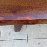 Vintage Scandinavian Brutalist Elm Farmhouse Table