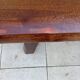 Vintage Scandinavian Brutalist Elm Farmhouse Table