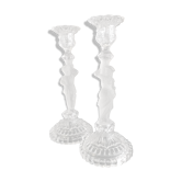 Pair of crystal candlesticks