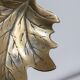 Trinket bowl vintage brass leaf