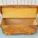 Chest bench, rattan marquetry, vintage 60's