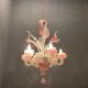 Venetian Murano glass flower chandelier, 1960s