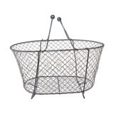 Metal folding basket