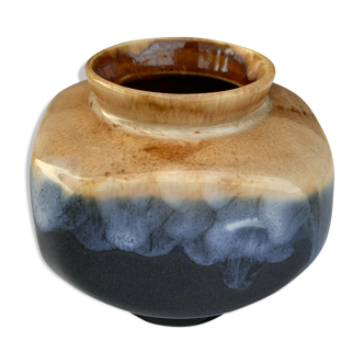 Glazed terracotta vase