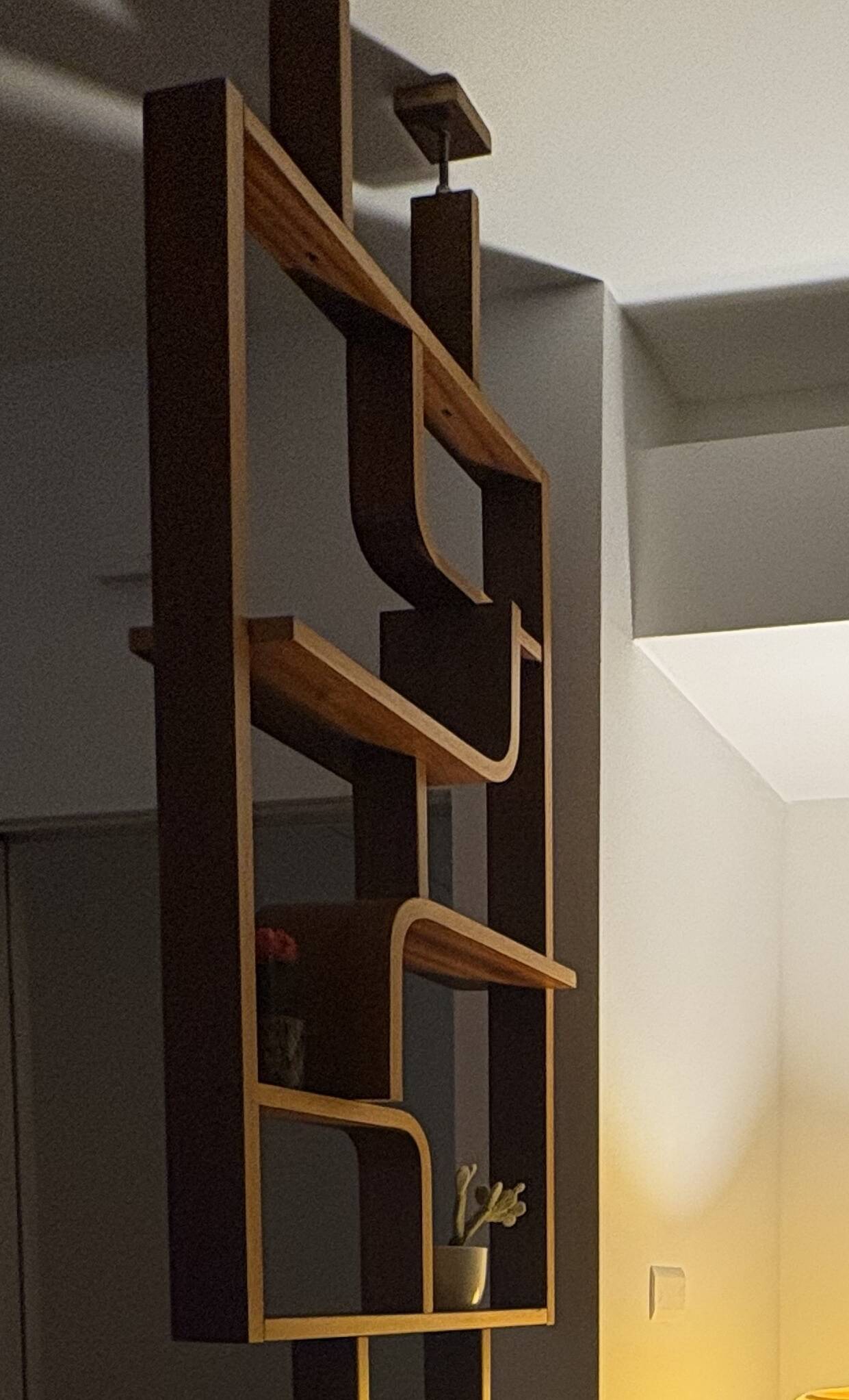 Restored Mid-Century Room Divider by L. Volak for Drevopodnik Holesov, 1960s