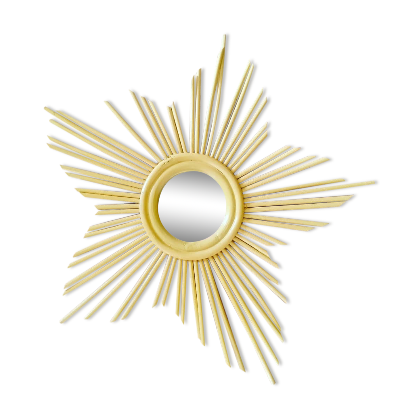 Vintage rattan mirror 33x40cm