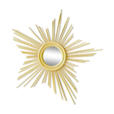 Vintage rattan mirror 33x40cm