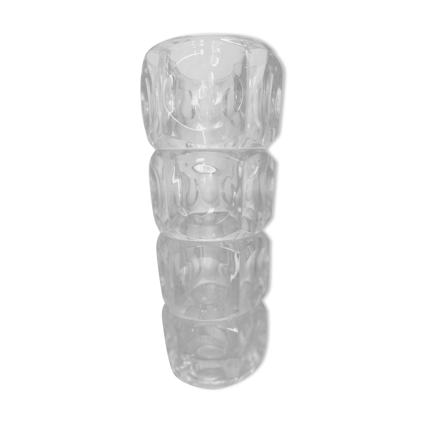 Vintage glass vase 1950s