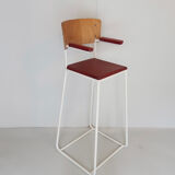 Vintage children's hairdresser chair 1950 Italy