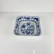 Pair of square dishes in Blue Onion porcelain Kahla – East Germany, 1960–1980