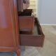 3-drawer chest of drawers in Louis XV style cherry wood, 1980s
