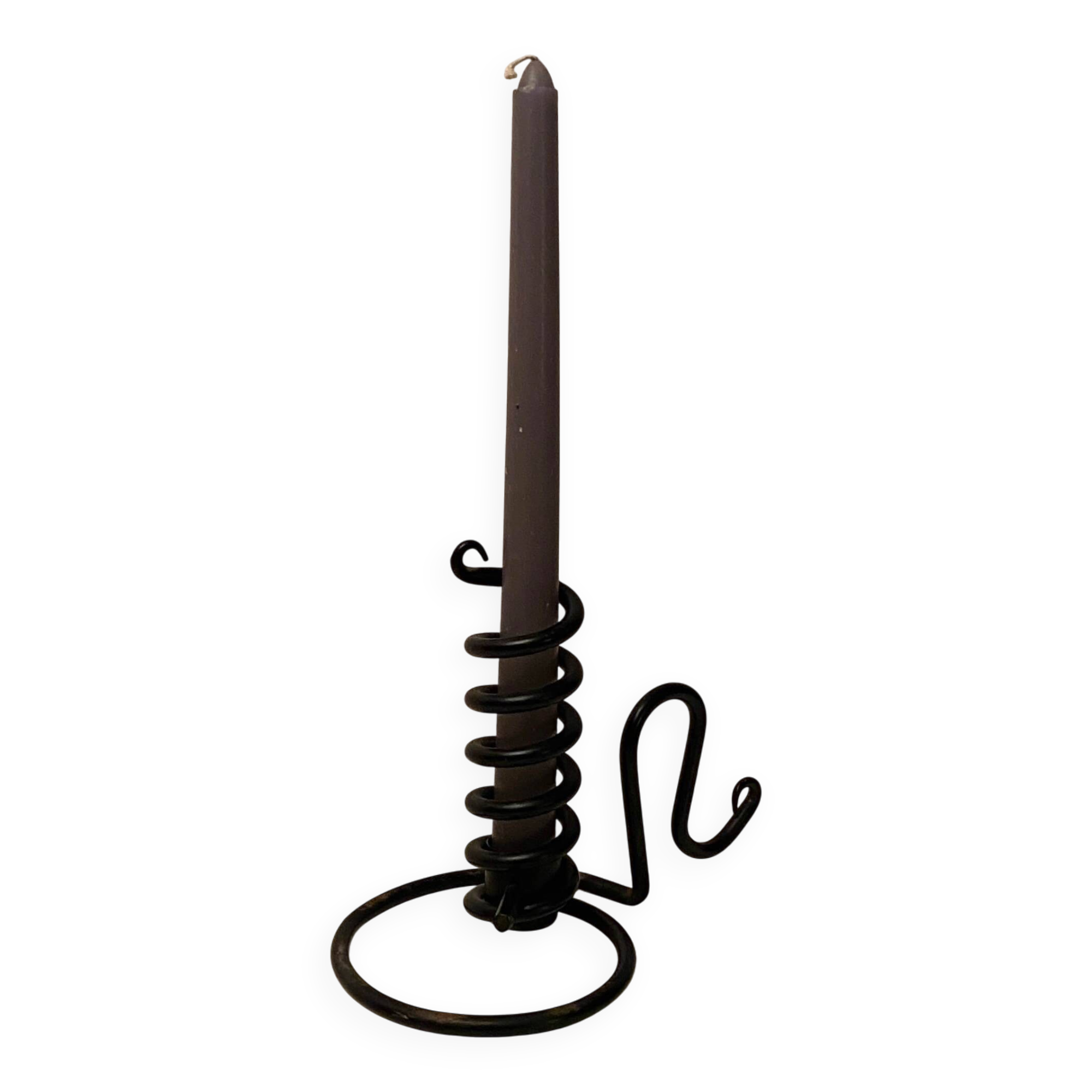 Spiral iron chandelier