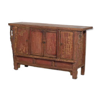 Ancien buffet rouge de la dynastie Qing (vers 1900) #12
