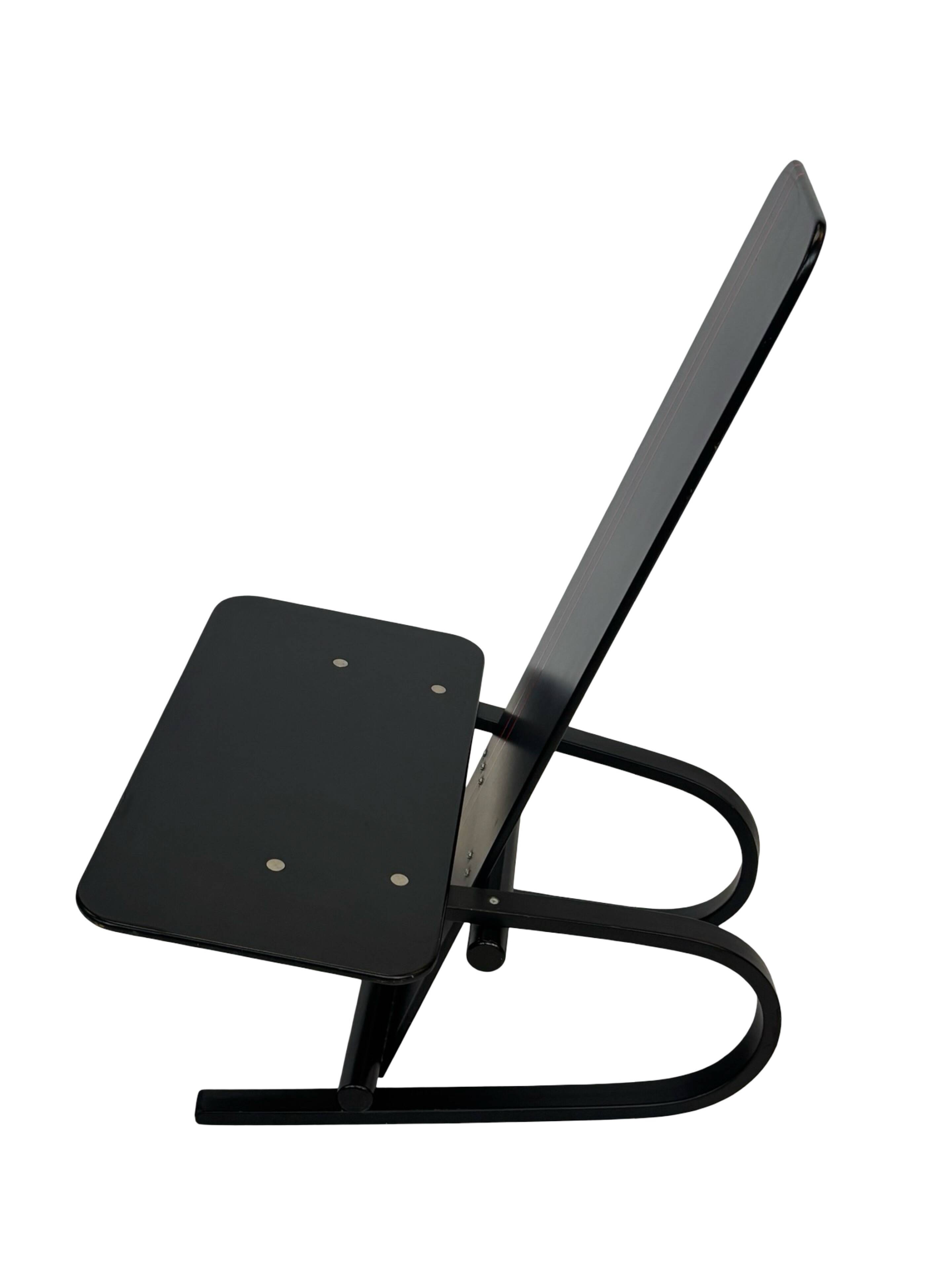 Vintage Danish postmodern Andreas Hansen plywood armchair